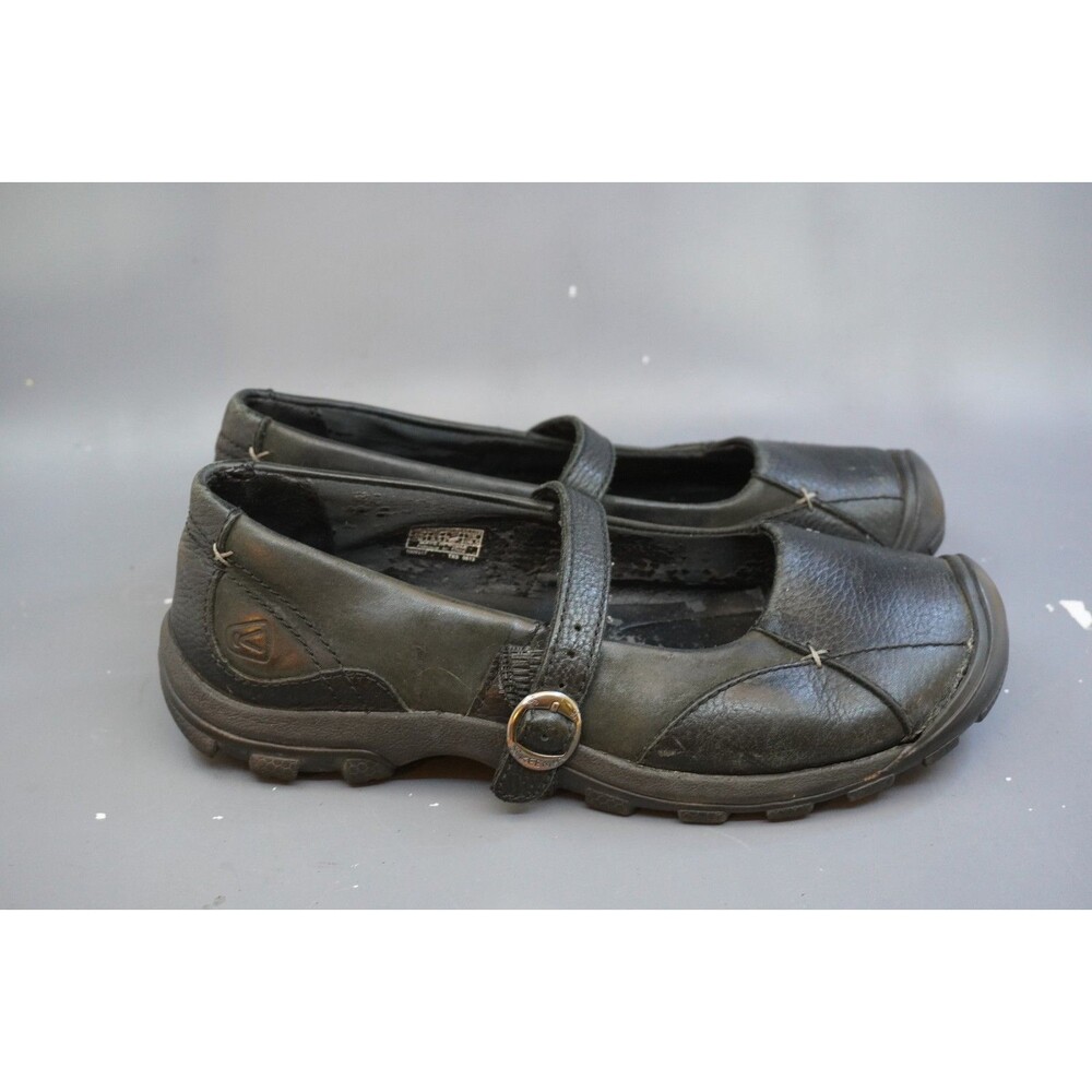 KEEN Persidio Mary Jane Shoes Womens 9.5 Black Leather Buckle Strap Comfort Walk